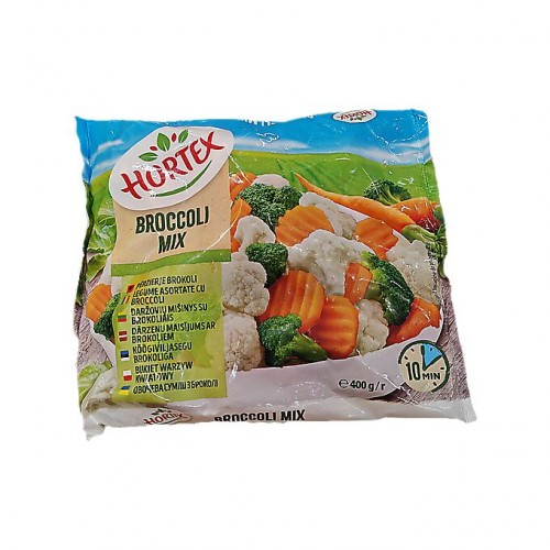 Cumpara online Broccoli mix Hortex 400 gr. din casa de comenzi CumparaturiOnline.com Bucuresti Broccoli mix Hortex 400 gr.